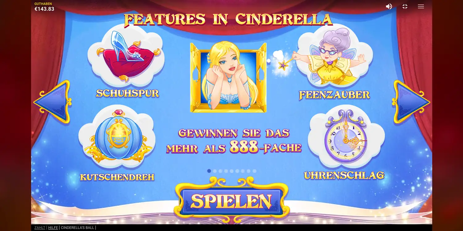 Cinderella bei Cinderellas Ball