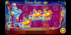 Gewinn mit 3x Bonus-Symbol bei Crazy Genie