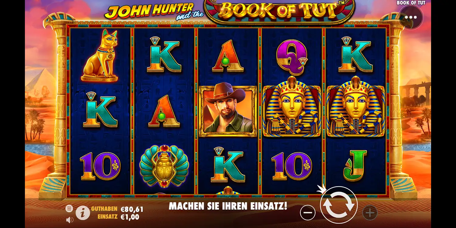 Spiel bei John Hunter and the Book of Tut