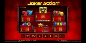 Gewinntabelle bei Joker Action 6