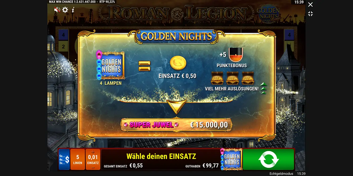 Golden Nights bei Roman Legion Golden Nights