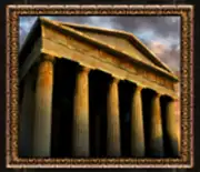 Symbol Tempel bei Sparta