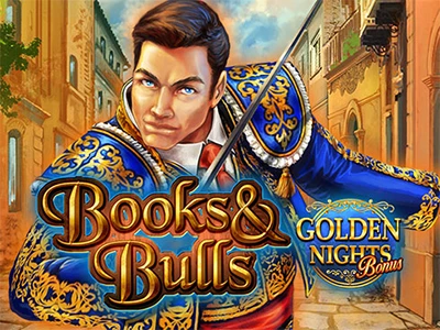 Slot-Titelbild: Torero mit Schriftzug "Books & Bulls Golden Nights"