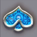 Blaues Pik-Symbol
