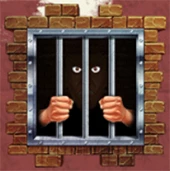 Symbol "Mann im Gefängnis"