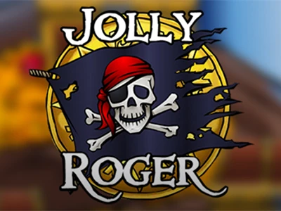 Piratenflagge mit Schriftzug "Jolly Roger"