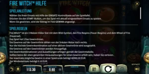 Hilfe bei Fire Witch