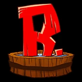 Buchstabe R in mit Wasser gefülltem Holzfass
