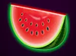 Angeschnittene Melone auf schwarzem Hintergrund