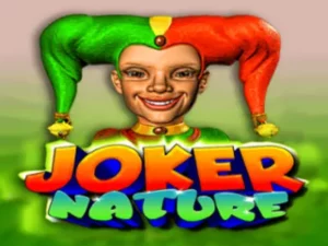 Der grinsende Joker über dem joker Nature Schriftzug.