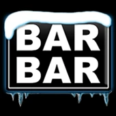 Schneebedecktes "BAR"-Symbol