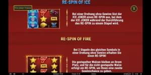 Respin Fire Ice bei Fire Joker Freeze