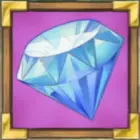 Diamant auf lila Hintergrund