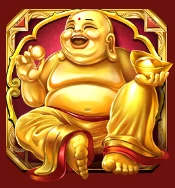 Goldene Statue eines lachenden Buddhas (Scatter)