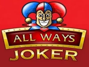 Der Joker grinst über dem All Ways Joker Schriftzug