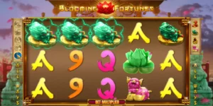 Mehrere Frosch-Symbole führen zum Gewinn bei Blooming Fortunes