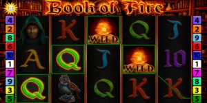Q-Symbole mit Wilds führen bei Book of Fire zum Gewinn