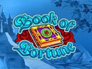 Ein Buch in der Mitte vom Book of Fortune Schriftzug umgeben