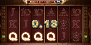 4 Q-Symbole führen bei Book of Secrets 6 zum Gewinn.