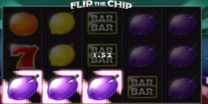 Mehrere Pflaumen-Symbole führen bei Flip the Chip zum Gewinn.