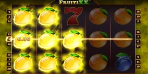 Zitronen auf den ersten 3 Walzen führen bei Fruiti XX zum Gewinn.
