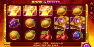 Mehrere Sieben-Symbole führen bei Book of Fruits zum Gewinn.