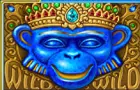 Blauer Affe mit Krone