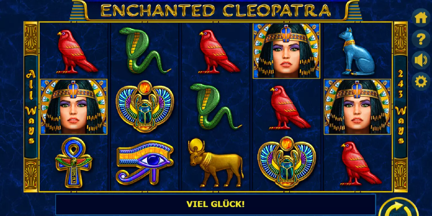 3 Scatter-Symbole führen bei Enchanted Cleopatra zum Gewinn. 