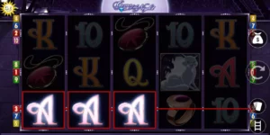 Mehrere A-Symbole führen bei Gems of the Night zum Gewinn.