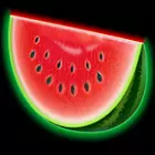 Melone auf schwarzem Hintergrund