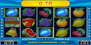 Mehrere Pflaumen-Symbole führen bei All Ways Fruits im Freispiel zum Gewinn.