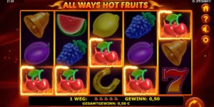 Mehrere Kirschen-Symbole führen bei All Ways Hot Fruits zum Gewinn.