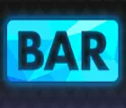 Türkises Bar-Symbol