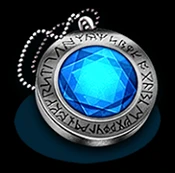 Blaues Amulett