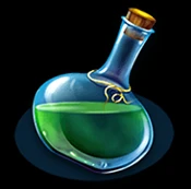 Flasche mit grünem Trank