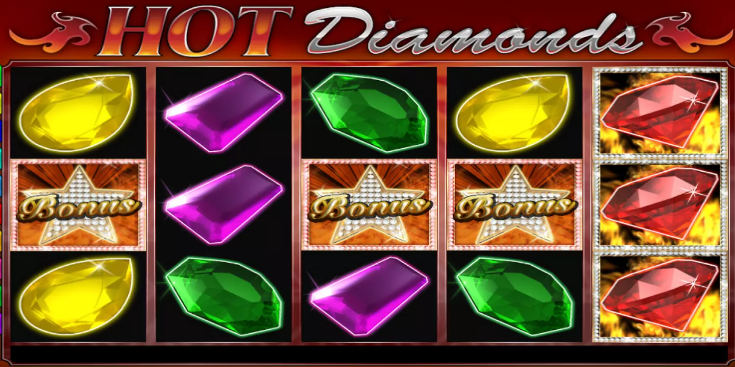 3 Scatter führen bei Hot Diamonds ins Freispiel. 
