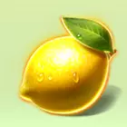 Zitrone mit Blatt