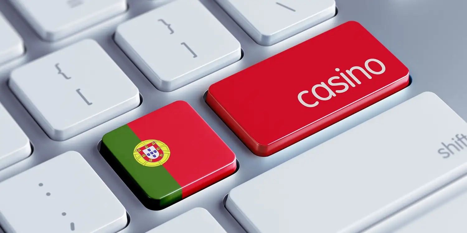 Tastatur mit portugiesischer Flagge auf einer Taste und daneben eine rote Taste mit der Aufschrift "Casino"