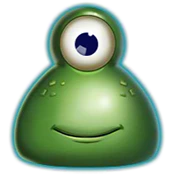Kleiner grüner Alien mit nur einem Auge