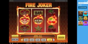 Gewinn von 2,40 EUR beim Slot "Fire Joker"