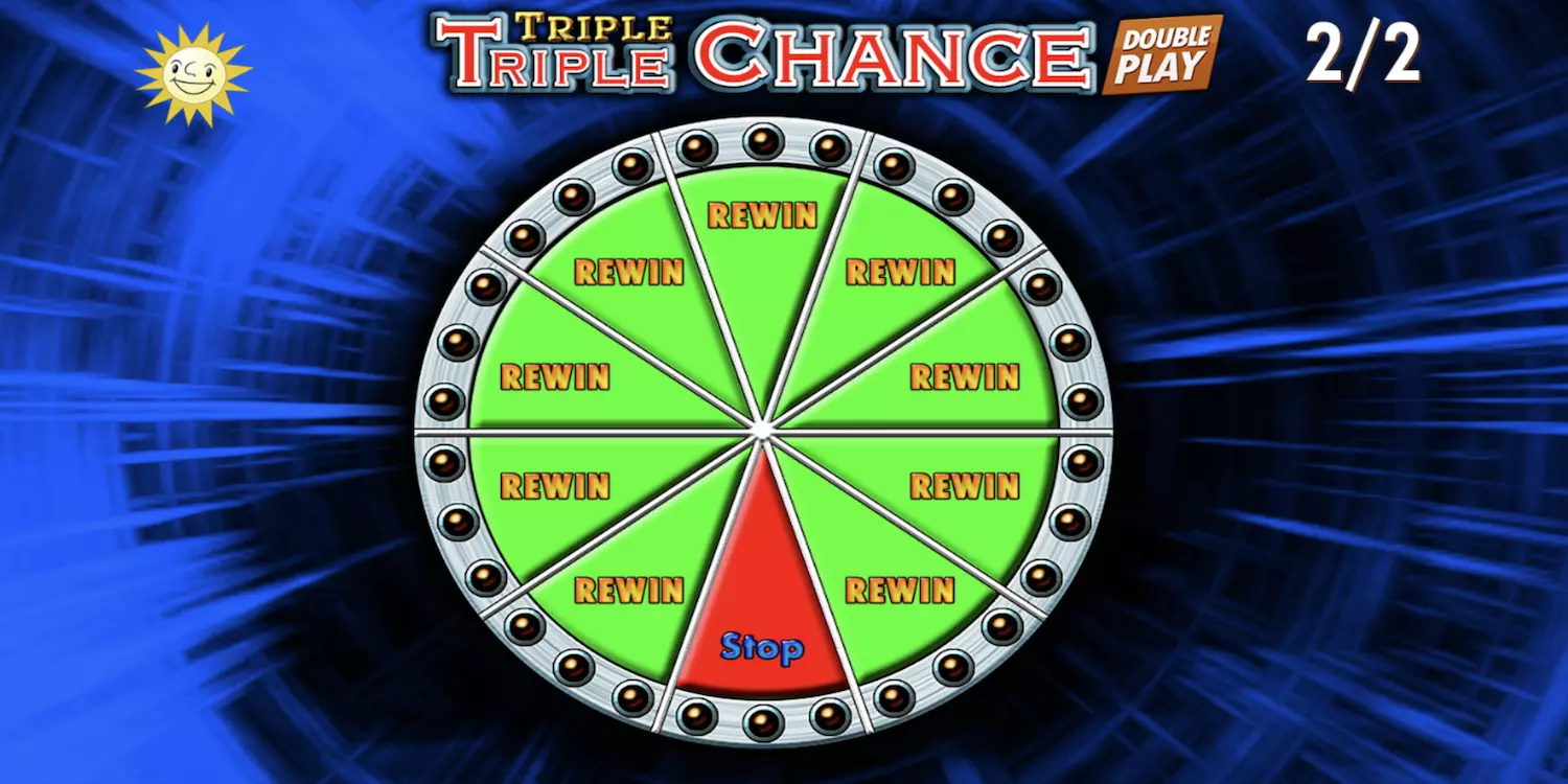 Das Rewin-Feature bei Triple Triple Chance Double Play. 