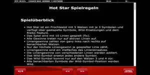 Regeln bei Hot Star