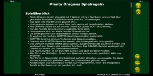 Regeln bei Plenty Dragons