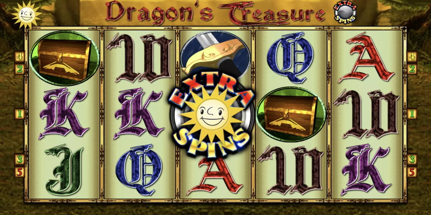 Die Extra Spins in Dragons Treasure Extra Spins.