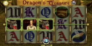 Der Ritter und das Wild-Symbol führen bei Dragons Treasure Extra Spins zum Gewinn.