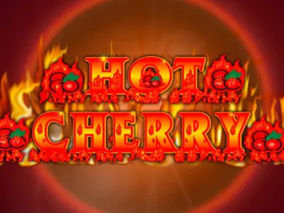 Der brennende Hot Cherry Deluxe Schriftzug.