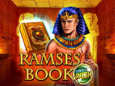 Der Pharao mit dem Ramses Book Double Rush Schriftzug