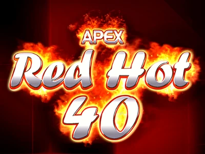 Flammender Schriftzug "Red Hot 40"