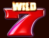 Rote Sieben mit Schriftzug "Wild"