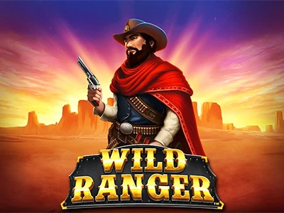 Teaserbild zum Slot "Wild Ranger" mit dem Ranger, der einen Revolver hält